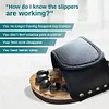 Acupressure slippers with natural pebbles