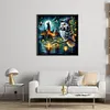 Owl Castle-11CT Stamped Cross Stitch 40*40cm