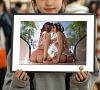A3 & 4K Size Aerith Gainsborough Kiss Tifa Lockhart Decorative Painting - (FF7) Final Fantasy VII Decoration Painting - HuangGua Studio