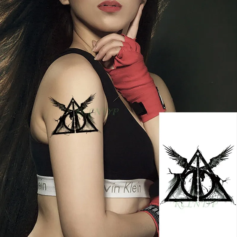 Waterproof Temporary Tattoo sticker movie School badge fake tatto flash tatoo for men women