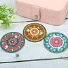 3pcs DIY Datura Diamond Painting Makeup Mirror Portable Kits