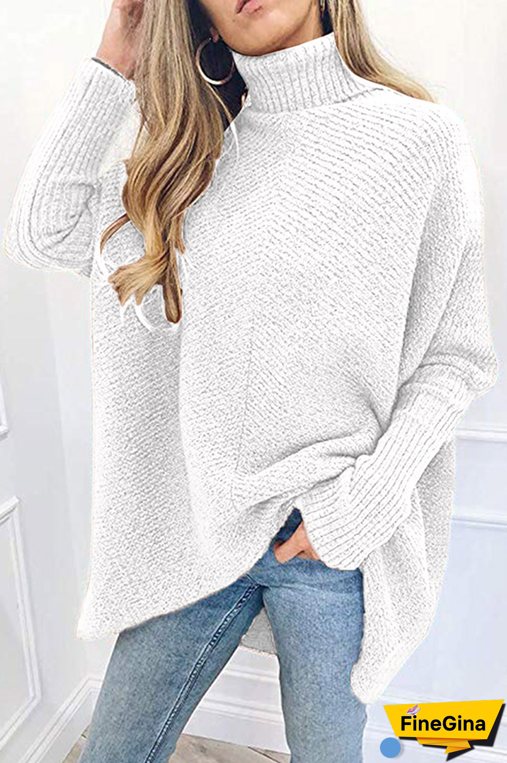 Casual Solid Basic Turtleneck Tops Sweater(7 Colors)