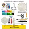 DIY Cloisonne Enamel Painting Kit for Adults Beginners Gift Home Decor Filigree Enamel Art Making Set with Bracket 30x30cm