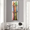 (Big Size) Stack Of Books With Flowers - 11CT Stamped Cross Stitch 30*80cm/11.81*31.5in
