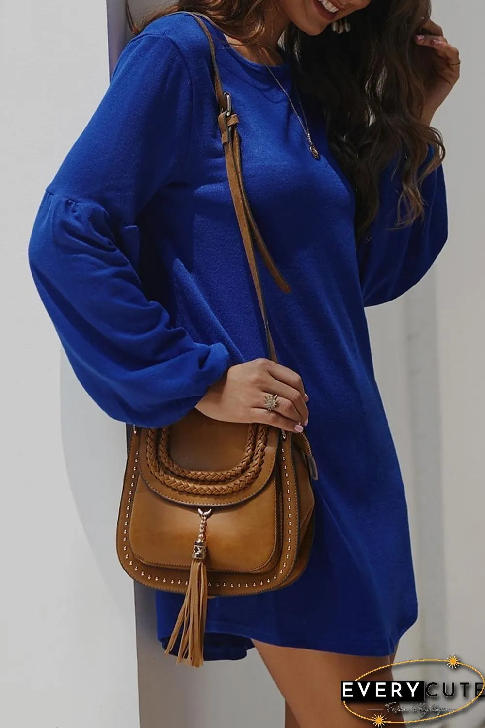 Autumn Knit Sweater Dress Shirt(4 Colors)