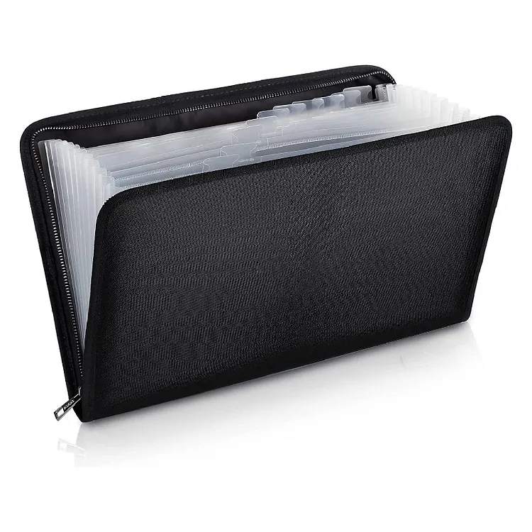 Legal Size Expanding File Folder Important Document Organizer Fireproof Document Bag with 13 Pockets