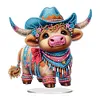 >SALE<Acrylic Special Shaped Needle Western Cattle 5D DIY Diamond Art Tabletop Decor