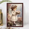 >SALE<5D DIY Full Square Drill Diamond Painting Girl Kit Home Decor Art 20x30cm