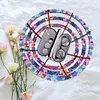 (US Local)Flower Diamond Painting Wooden Serving Tray Decorative Diamond Art Fruit Tray(D)