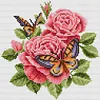 Butterfly - Partial Embroidery 9CT Stamped Cross Stitch Bead Embroidery - 27*27CM