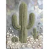 Cactus DIY Pearl Painting Kit with Frame 30x40cm Pearl Gem Paintings Picture Arts Craft for Adults Beginners Gift Home Wall Decor