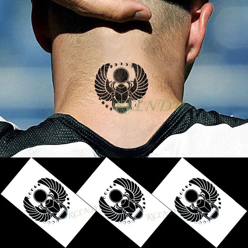Waterproof Temporary Tattoo Sticker protector of Ancient Egypt Egyptian totem Anubis fake tatto flash tatoo for men women girl