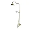 [US Local Warehouse] Antique Gold Shower Head Set with Knobs Mixer Tap Vintage Rainfall Showers Faucet Wear Resist for Home Bathroom Hotel SPA