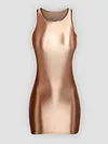 Men's vest shiny hip dress