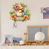 Wooden Special Shape Parrot 2 Hooks Diamond Painting Hook Rail for Wall Cabinet