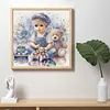 Diamond Painting-DIY Crystal Rhinestone Playing Boy
