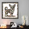 Stone Art Puppy-Full Round Diamond painting 40*40CM