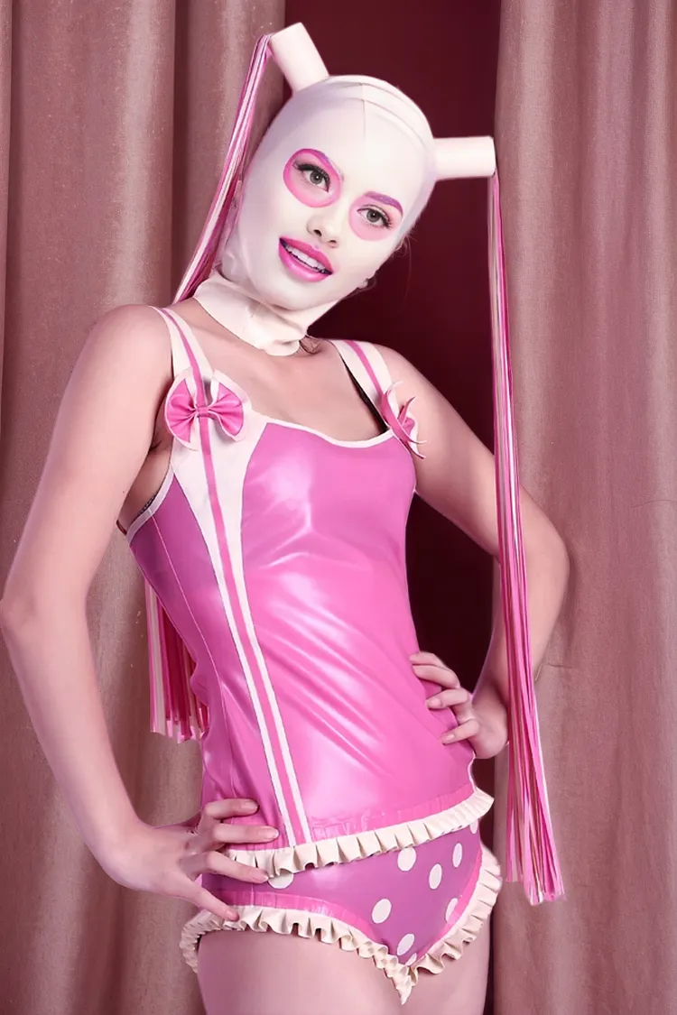 Women's 'Wind Me Down' Latex Bunny Bodysuit Ears