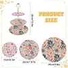 3 Tier Acrylic Mandala Diamond Painting Cake Snack Stand for Afternoon Tea