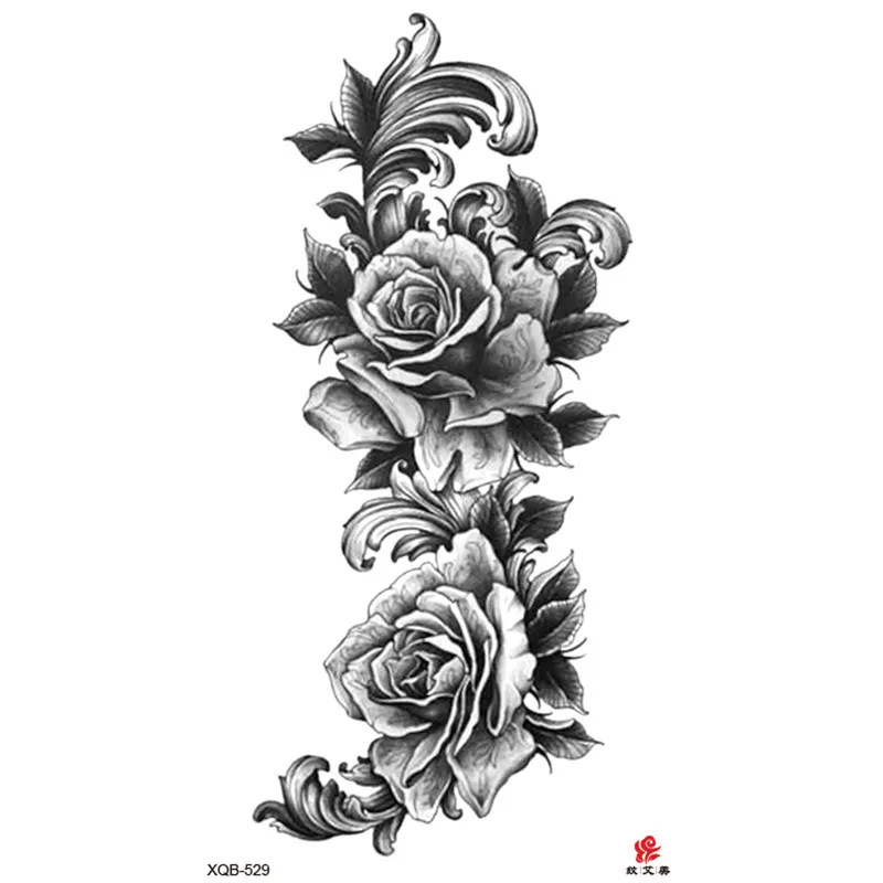 Sdrawing Full Arm Waterproof Tattoo Sticker Totem Animal Skeleton Small Arm Tattoo Sticker
