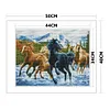 Horse-11CT Stamped Cross Stitch Kit(50*40cm)