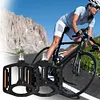 Double DU Bicycle Pedal Waterproof Alloy Pedal Anti-Slip Widened Nail Pedal