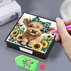 Yak Leather Diamond Painting Notecard Box Contains 160 Sheets of Paper