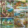 (Counted/Stamped) (Multi-Style Size)14CT Architecture - Cross Stitch(Brand)