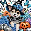 Diamond Painting-DIY Crystal Rhinestone Halloween Cats Dogs(40*40CM）