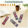 4Pcs Diamond Painting Skull Rose Bookmark for Reading Enthusiasts