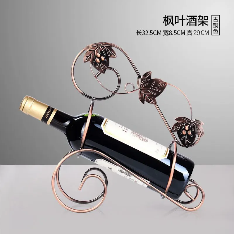 Athvotar Style Wine Cabinet Red Wine Rack Furnishings European Wine Shelf Bar KTV Iron Red Wine Display Rack
