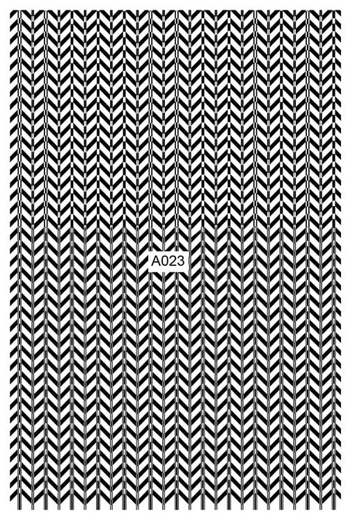 Black Wave Gold Stars White Line Nail Art Stickers Designs Manicure Sticker Back Glue Accessories for Nail Art Decoration Decals-Nail Inspo