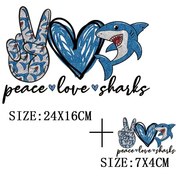 Peace Love Teach Thermal Sticker On T-shirt DIY Washable Patch On Clothes Funny Design Iron On Transfer For Hoodies Bag Applique