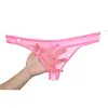 Men's Underwear Sexy Transparent G-String Thong Briefs Bulge Pouch Breathable Panties Perspective Male Bikini Underpants