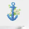 Diamond Painting Blue Flower Wreath Door Hanging Decor