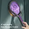 Rotating Head Bug Zapper Racket 2 in 1 Electric Fly Swatter for Indoor Outdoor