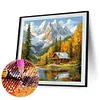 Diamond Painting-DIY Full Round Drill Snow Mountain(40*40 CM)