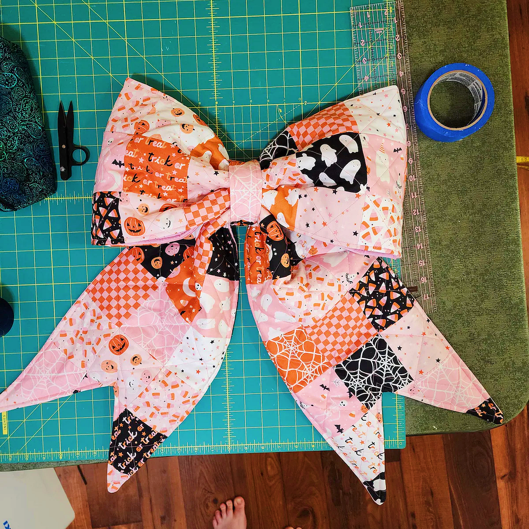 Bow Patchwork Pattern Patchwork Bow Sewing Template - With Instructions