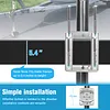 2000 Lbs Trailer Jack with Dual Wheel 10 Inch Lift Heavy Duty Swivel Boat Jack