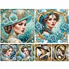 (Multi-Style)Noble Lady-Partial Special Shaped Diamond Painting 30*30CM