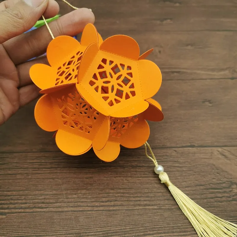 Lantern flower background Metal Cutting Dies Stencils For DIY Scrapbooking Decorative Embossing Handcraft Die Cutting Template