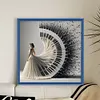 (US Local)Girl-11CT Stamped Cross Stitch Kit(40x40cm)
