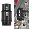 Male/Female 3 Pin Compact XLR Microphone Solder Adapter Connector with Wrench