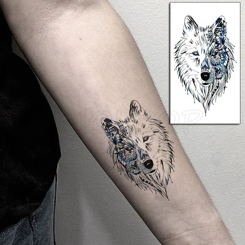Water Transfer Tattoo Sexy Running Horse Anime Tattoo Body Art Waterproof Temporary Fake Flash Tattoo for Man Woman 10.5*6cm