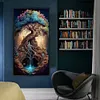 >SALE<Full Embroidery Eco-cotton Thread 161CT Printed Large Tree Cross Stitch 40x70cm