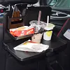 Collapsible Car Food Tray Holder Multifunctional Portable Car Food and Beverage Tray Holds Food and Laptop