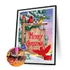 Diamond Painting-DIY Full Round Drill Christmas Snow Bird