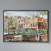 (Counted/Stamped)Landmark-Amsterdam Canal-14CT Cross Stitch 44*34cm/17.32*13.39in