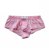 Men's Cotton Woven Boxers Button Fly Boxer Shorts Low Rise Lounge Boxer Trunks