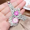 Diamond Painting Keychain-DIY 5pcs Double-sided Diamond Eiffel Tower for Carry
